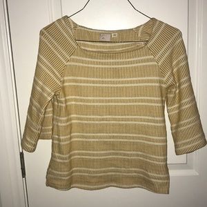 Anthro yellow blouse